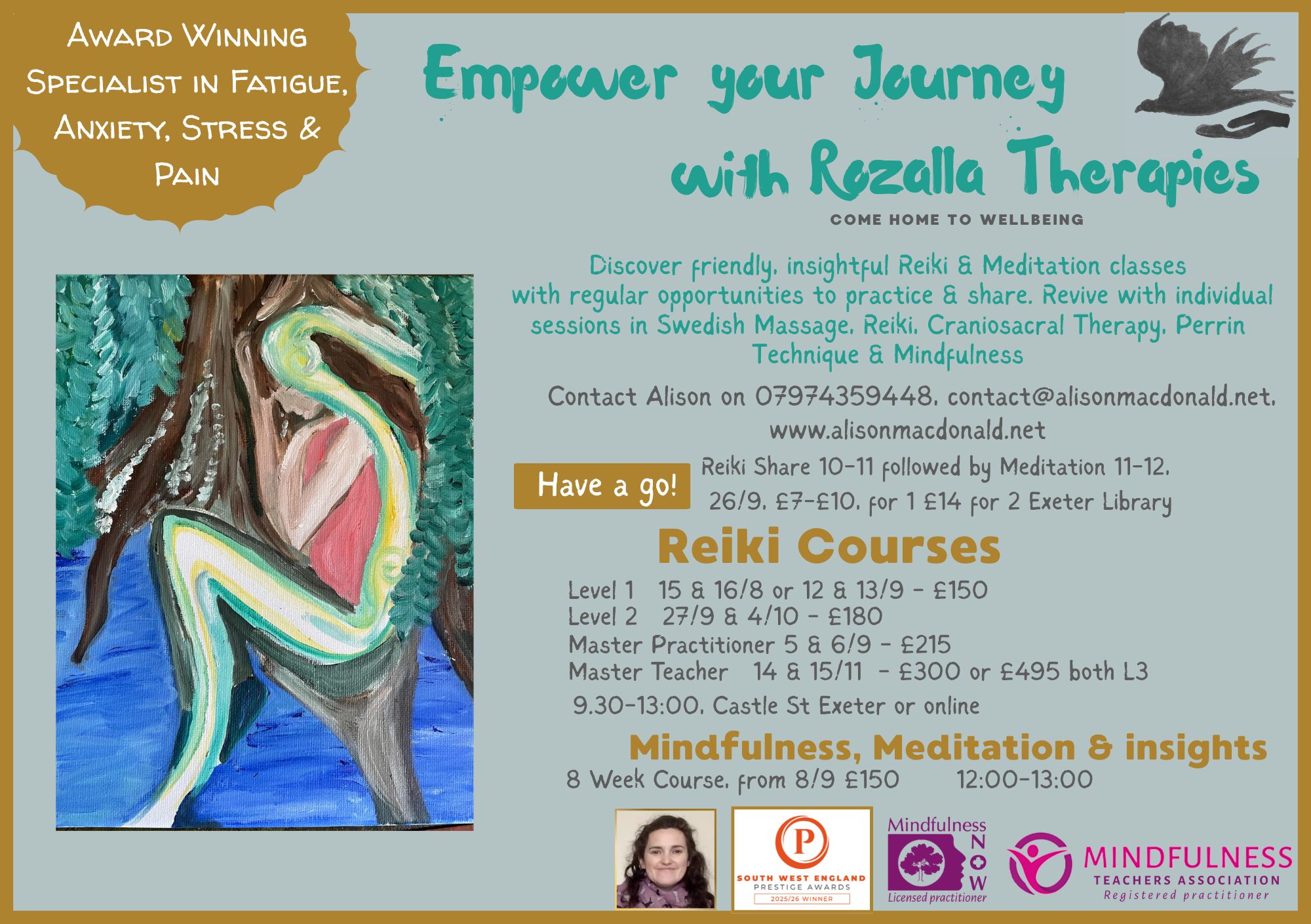 Classes of Reiki in Exeter